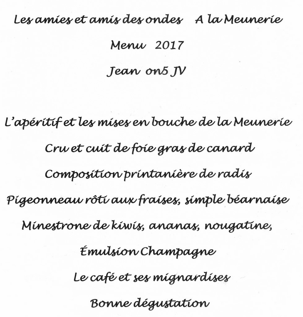 menu la meunerie houtain