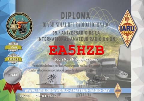 95 anniversaire IARU argent