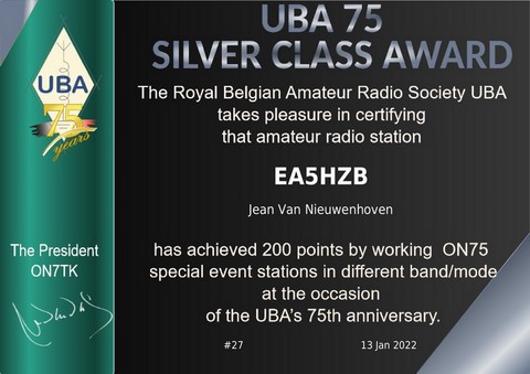 UBA 75 Silver